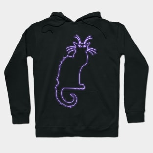 Chat Noir violet neon Hoodie